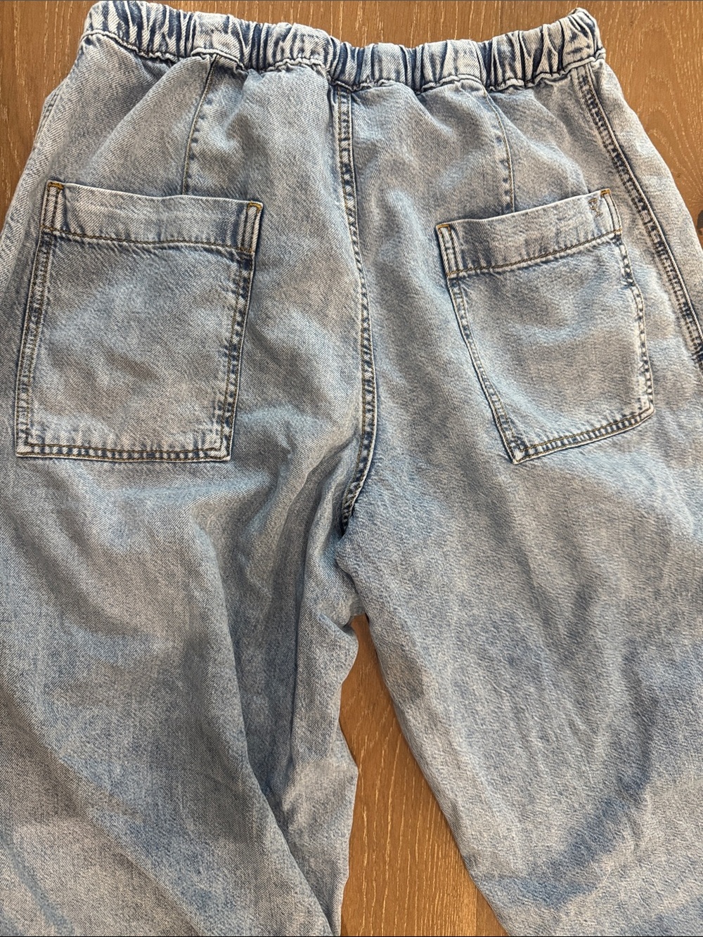 Pilcro Blue Denim Barrel Leg Jogger Jeans Size Small - Picture 6 of 8